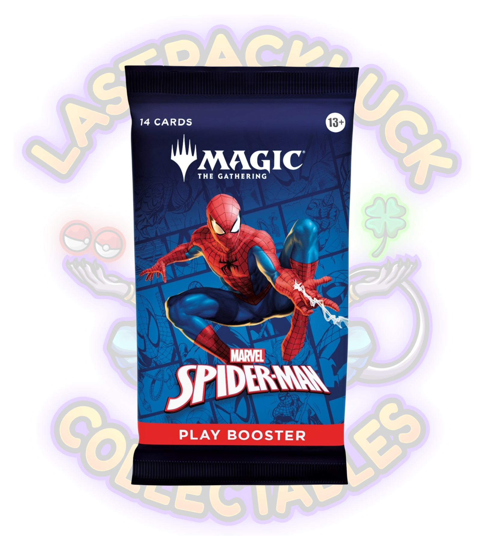Magic the Gathering: Marvel's Spider-Man - Play Booster Pack (14 Cards Lastpackluck Collectables Ltd Magic the Gathering: Marvel's Spider-Man - Play Booster Pack (14 Cards Lastpackluck Collectables Ltd
