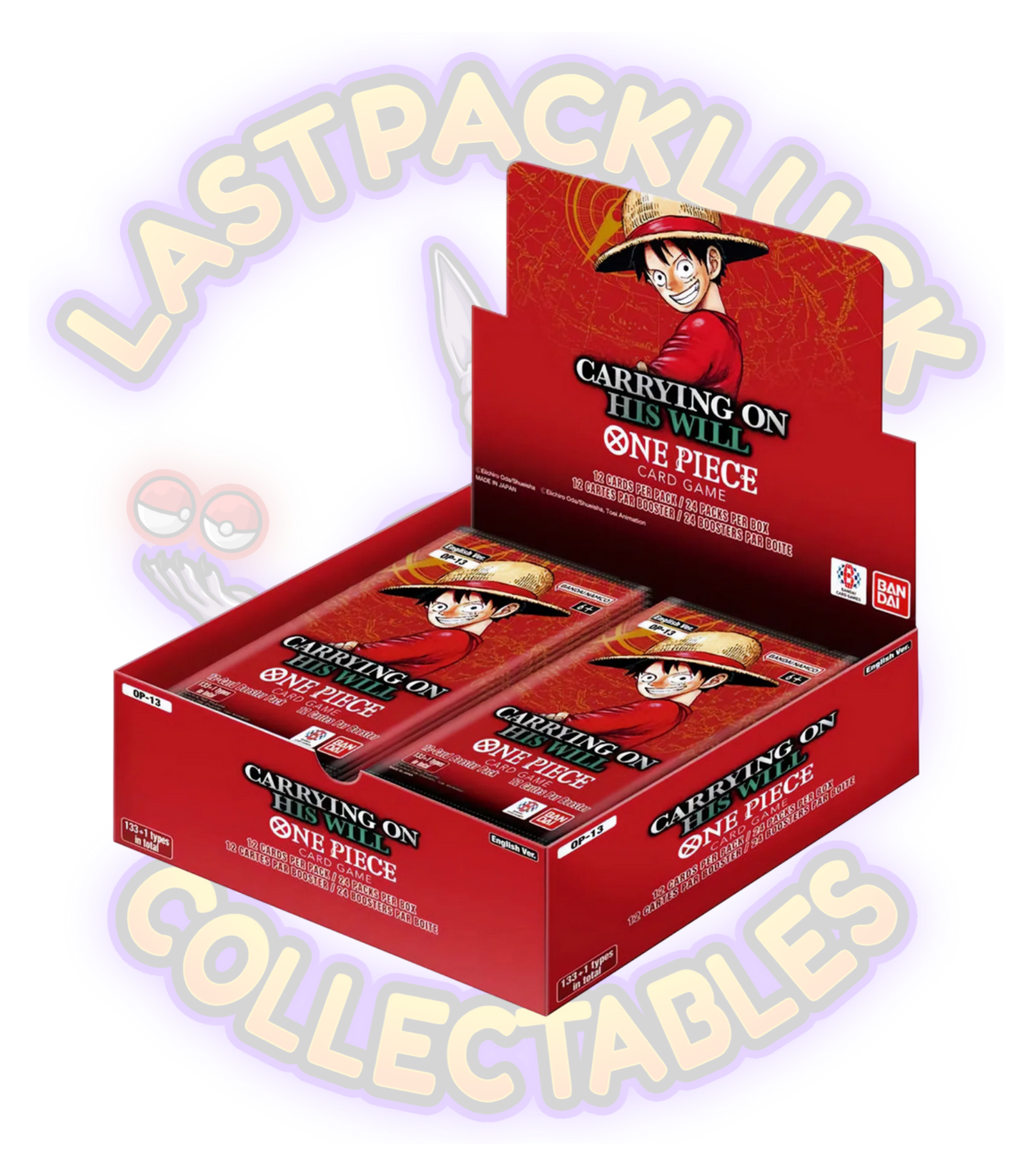One Piece Card Game: (OP-13) Carrying On His Will - Booster Box - IN STOCK NOW