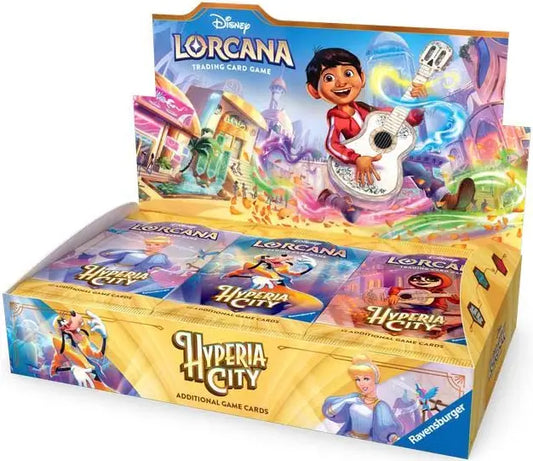(PRE-ORDER) Disney Lorcana TCG - Set 14 Hyperia City - Booster Box (24 Packs)